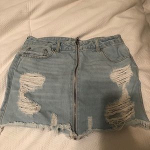 Zip up skirt